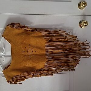 Suede Poncho Boho